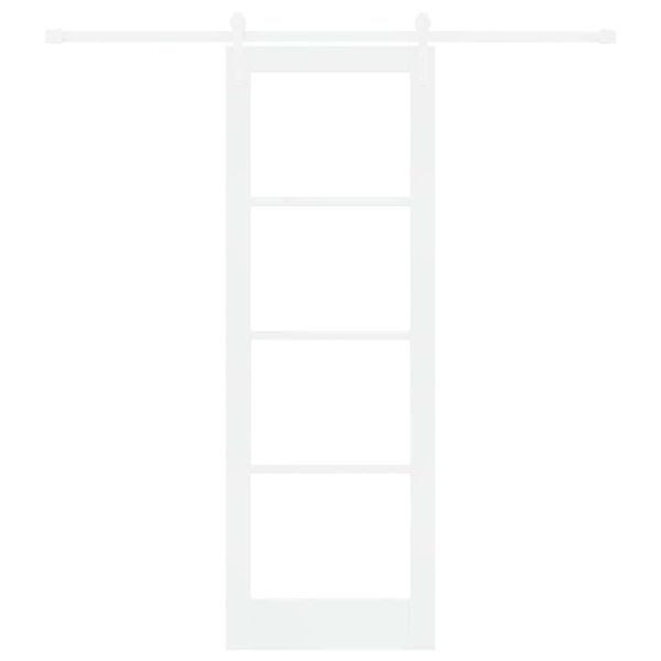 vidaXL Преплъзваща се врата ORKDAL Бяло 73,5 x 211 см