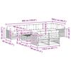 vidaXL Комплект дивани за открито 9 pcs Натурален и Бежов