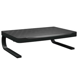 vidaXL Поставка за монитор, черна, 37x28x11,5 см