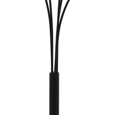 vidaXL Наземна лампа, 200 см, 5 х Е14, черно и златисто