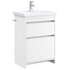 vidaXL Комплект мебели за баня Бяло 61 x 40 x 84,5 см