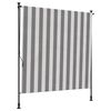vidaXL Външна ролкова завеса Антрацит и бяло 100 x 270 cm