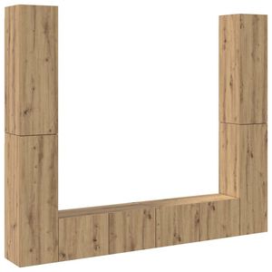 vidaXL Комплект от 6 части за стенен монтаж на телевизора