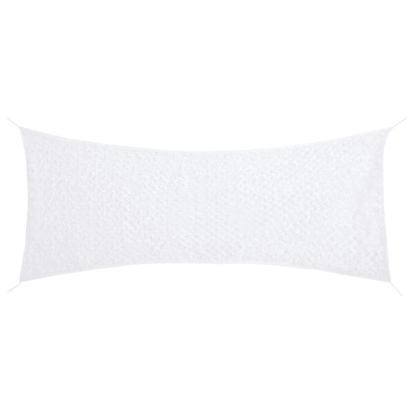 vidaXL Камуфлажна мрежа с чанта за съхранение, 312x140 см, бял