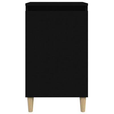 vidaXL Нощни шкафчета, 2 бр, черни, 40x35x70 cm, инженерно дърво