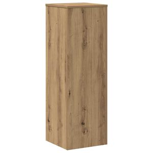 vidaXL Поставка за растения, дъб артизан, 33x33x100см, инженерно дърво