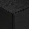 vidaXL Сайдборд, черен, 40x33x75 см, инженерно дърво