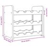 vidaXL Поставка за вино 43x25x37 см масивна чамова дървесина