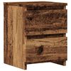 vidaXL Нощно шкафче, старо дърво, 30x30x40 см, инженерно дърво