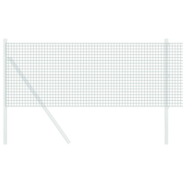 vidaXL Заварена мрежа ограда Зелен 0.8 x 25 m