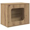 vidaXL Къща за котки Дъб артизан 51 x 30 x 42,5 см Инженерна дървесина