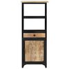 vidaXL Висок шкаф, 45x32x110 см, мангово дърво масив