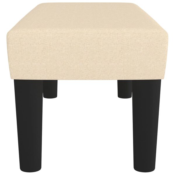 vidaXL Пейка, кремава, 70x30x30 см, плат