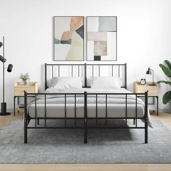 vidaXL Нощни масички, 2 бр, сонома дъб, 40,5x31x60 см, инженерно дърво