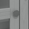 vidaXL Висок шкаф BODO, сив, 115,5x43x200,5 см, бор масив