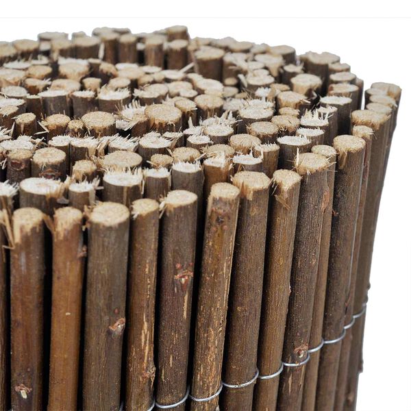 vidaXL Трева ограда 5 pcs Кафяво 200 x 30 cm