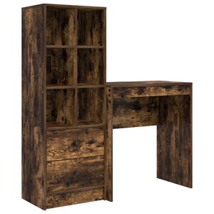 vidaXL Бюро Димян дъб 115,5 x 40 x 127 см 2 бр.