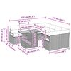 vidaXL Градински Софа Комплект със съхранение 9 pcs Бежово Полиратан