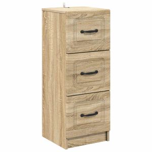 vidaXL Чекмеджетен шкаф Дъб сонома 33 x 34,5 x 87 см
