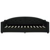 vidaXL Кушетка, черна, 90x200 см, плат