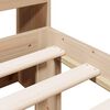 vidaXL Легло с рафтове за книги, без матрак, 75x190 см, бор масив