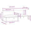 vidaXL Външни палетни средни дивани с възглавници 2 части акация масив