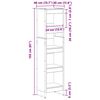 vidaXL Шкаф за книги Дъб Артизан 80 x 30 x 155 см Инженерно дърво