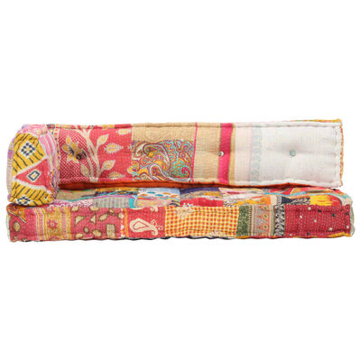 vidaXL Палетна възглавница за диван, многоцветна, текстил, пачуърк