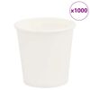 vidaXL Хартиени чаши за кафе 1000 бр. 4oz 100ml бели