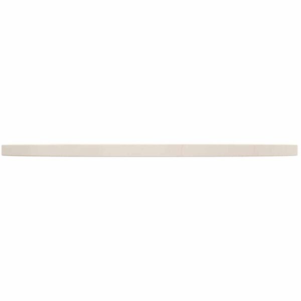 vidaXL Плот за маса, бял, Ø70x2,5 см, бор масив