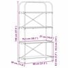 vidaXL Рафт за книги Сонома дъб 80 x 30 x 146 см Инженерно дърво
