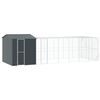 vidaXL Клетка за птици Антрацит 845 x 304 x 247 см
