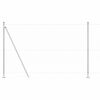 vidaXL Стълб за ограда. Сребрист 100 x 1,5 м (36 мм мрежа) Стомана
