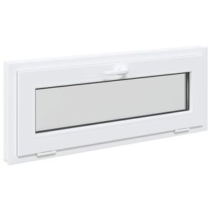 vidaXL Прозорец за мазе RISOR 110 x 40 cm PVC и стъкло