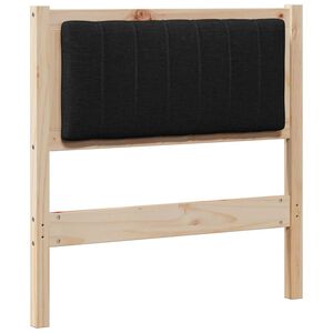 vidaXL Тапицирана табла с таблото Кафяво 75 cm Солидно борово дърво