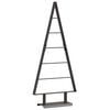 vidaXL Метално коледно дърво Черно 90 cm Стомана