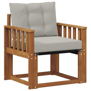 vidaXL Комплект дивани за открито Солидно акациево дърво и текстилена