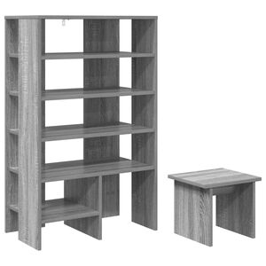 vidaXL Шкаф за обувки 2 бр. 62 x 35 x 100 см Инженерна дървесина