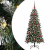 vidaXL С изкуствено коледно дърво с 150 LED светодиода Зелен 120 cm