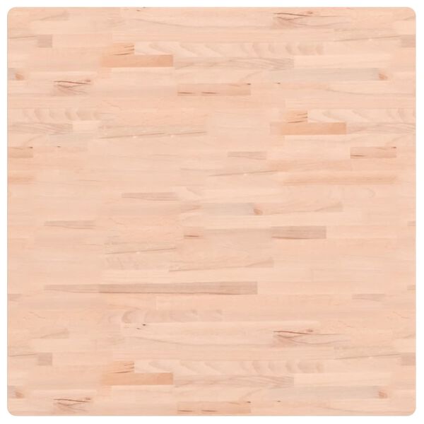 vidaXL Плот за маса 90x90x2,5 см квадратен масивен бук