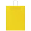 vidaXL Хартиени торбички 50 бр с дръжки жълти 32x12x42 см