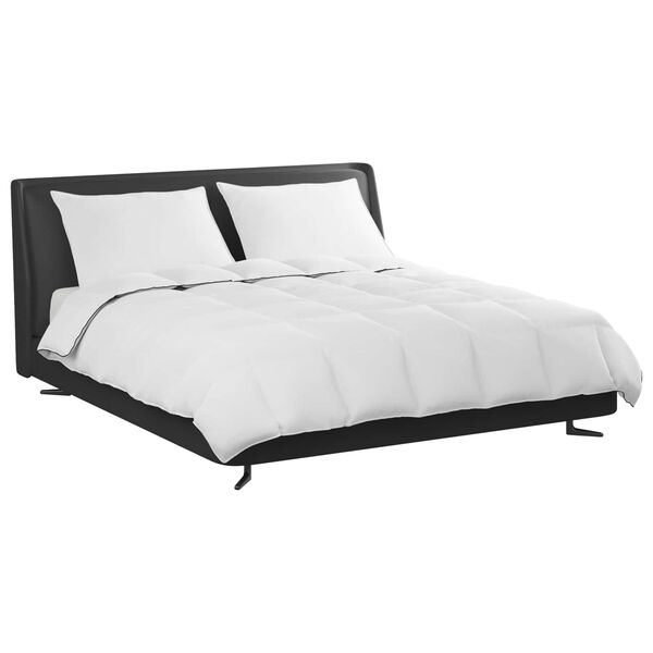 vidaXL Зимен юрган с възглавница 3 pcs Бяло Пухени пера