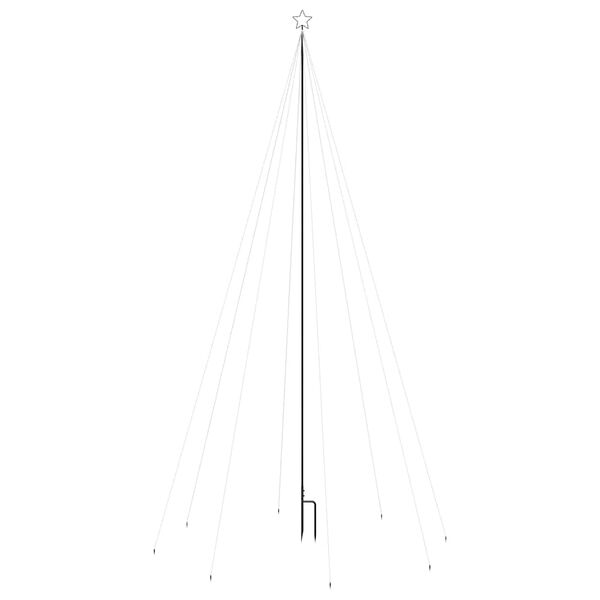 vidaXL Светеща коледна елха за закрито и открито, 800 LED, цветна, 5 м