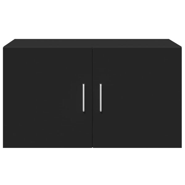 vidaXL Стенен шкаф, черен, 70x42,5x40 см, инженерно дърво