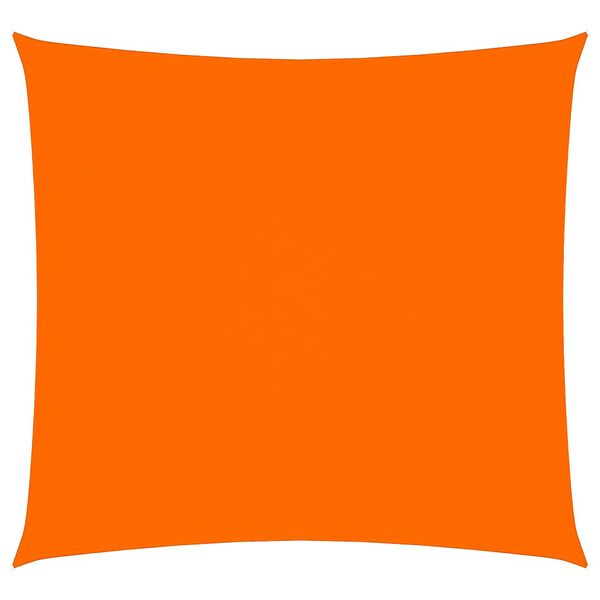 vidaXL Платно-сенник, Оксфорд текстил, квадратно, 6x6 м, оранжево