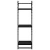 vidaXL Комплект стенни рафтове 6 pcs Черния дъб 100 x 25 x 30 cm