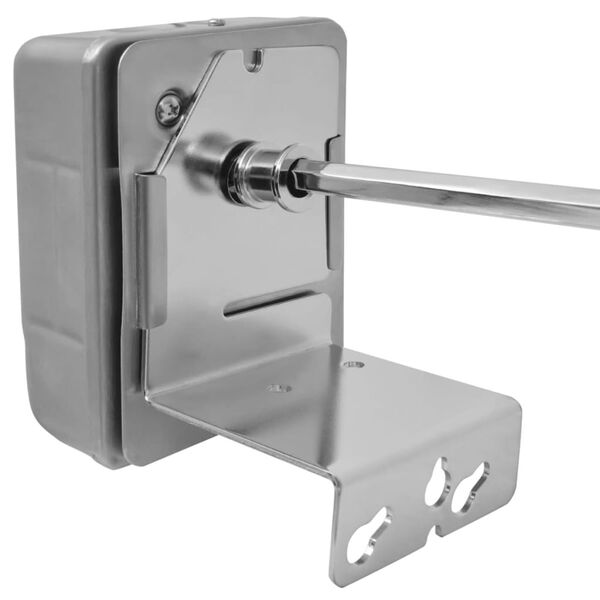 vidaXL Барбекю шиш за ротисерия с мотор, стомана. 1000 мм