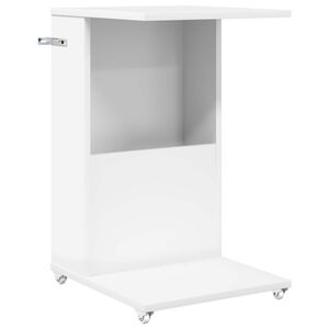 vidaXL Странична маса Бяло 40 x 35 x 60 см Инженерна дървесина