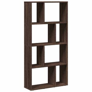 vidaXL Библиотека, кафяв дъб, 60x20x120,5 см, инженерно дърво