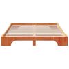 vidaXL Рамка за легло Кафяво с восъчно покритие 160 x 200 cm